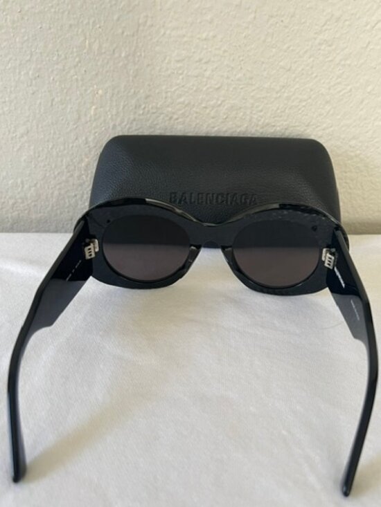 BALENCIAGA BB0120S/001WOMENS SUNGLASSES BLACK-GERY main image 6